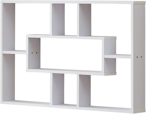 Schwebendes wandregal weiß - weiß, 3